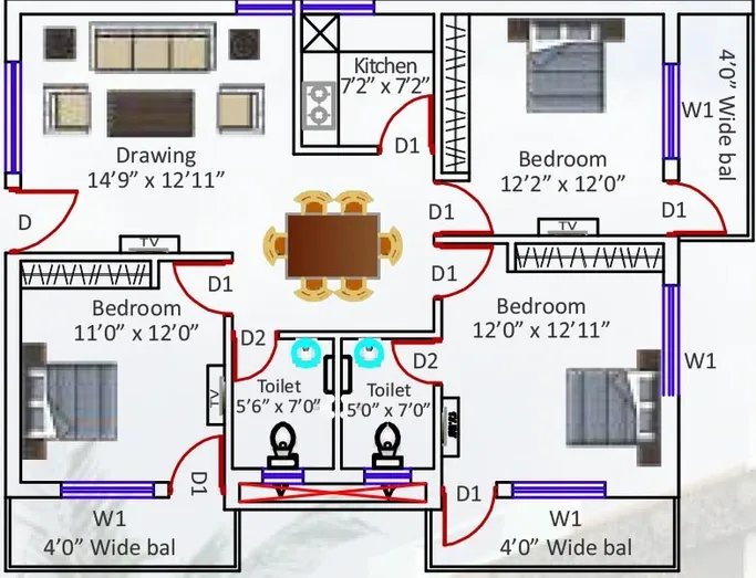 3 BHK