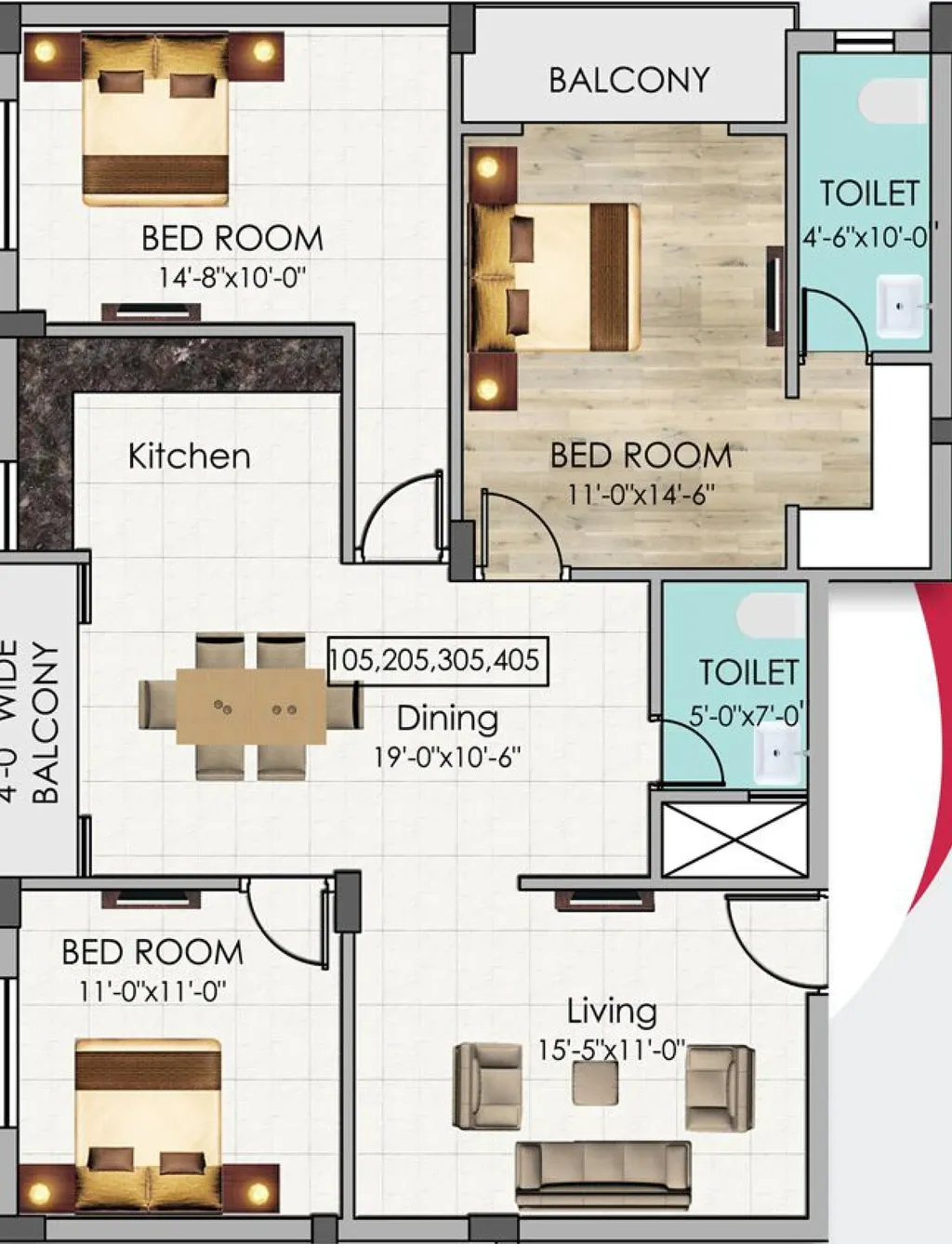 3 BHK