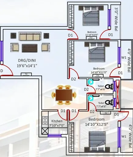 3 BHK